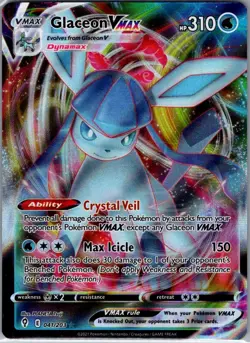 Glaceon VMAX 041/203 SWSH07: Evolving Skies - Pokemon Card - NM - Image 1
