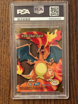 2000 TOPPS Pokemon CHARIZARD TV Animated Clear Cards PSA 10 PSA Cert # 54202933 - Image 4