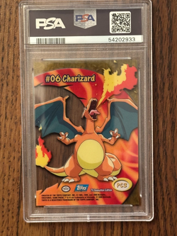 2000 TOPPS Pokemon CHARIZARD TV Animated Clear Cards PSA 10 PSA Cert # 54202933 - Image 5