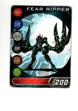 BAKUGAN Battle Brawler "FEAR RIPPER" Metal Gate Card BA046 2006 HSP 200 - Image 1