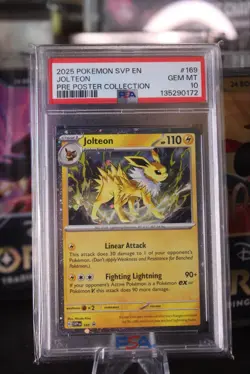 Prismatic Evolution Jolteon Poster Collection Promo PSA 10 Pokemon Card - Image 1