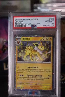 Prismatic Evolution Jolteon Poster Collection Promo PSA 10 Pokemon Card - Image 3