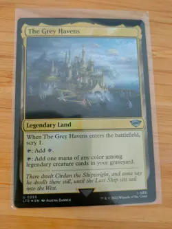 MTG The Grey Havens (FOIL) 0255 Lord of the Rings M/NM Free UK P&P - Image 1