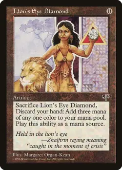 Lion's Eye Diamond - MtG Mirage - Rare NM 1996 - Image 1
