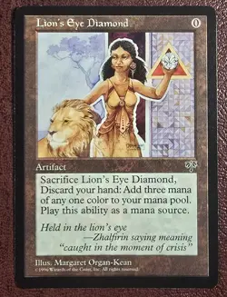 Lion's Eye Diamond - MtG Mirage - Rare NM 1996 - Image 2