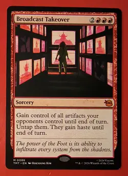 MTG, BROADCAST TAKEOVER, 0086, MYTHIC, NM, TMT, REGULAR FINISH UNPLAYED - Image 1