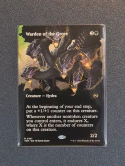 MTG Warden of the Grove - Borderless - Tarkir: Dragonstorm - TDM - Near Mint+ - Image 1