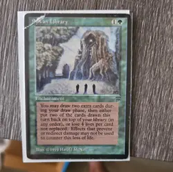 Magic the Gathering Legends (1994) Sylvan Library 1 Copy - Image 2