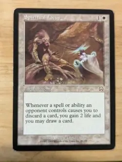 Magic the Garthering MTG Spiritual Focus MMQ Mercadian Masques Regular Rare - Image 1