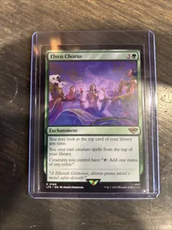 MTG: Lord Of The Rings: Tales Of Middle-earth- Elven Chorus R0160 Rare - Image 1