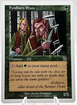 Fyndhorn Elves 26/50 Deckmasters MTG LP - Image 1