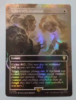 Galadriel's Dismissal (Borderless) Commander LOTR Tales of Middle-Earth Foil MTG - Image 1