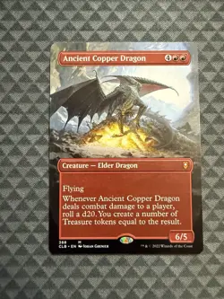 MTG Ancient Copper Dragon #368 Borderless Mythic Commander Legends: BFBG (CLB) - Image 1