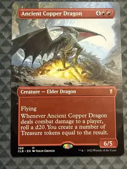 MTG Ancient Copper Dragon #368 Borderless Mythic Commander Legends: BFBG (CLB) - Image 2