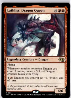 Lathliss, Dragon Queen (Anime) Foundations Jumpstart Regular NM R 0074 - Image 1