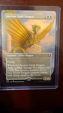 Ancient Gold Dragon (Borderless) Commander Legends: Battle for Baldur's Gate... - Image 2
