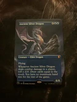 Ancient Silver Dragon (Borderless) Commander Legends: Battle for Baldur's Gate - Image 1