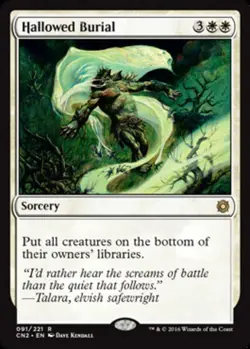 1x Hallowed Burial Light Play MTG Magic - Kid Icarus - - Image 1