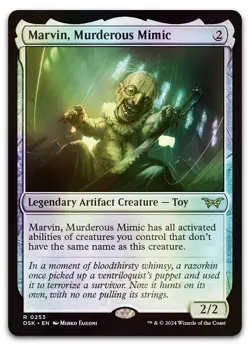 Marvin, Murderous Mimic #253 (Foil) (LP) Duskmourn DSK Magic MTG - Image 1