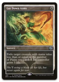 Lay Down Arms #380 (NM) Brothers' War PPBRO Magic MTG - Image 1