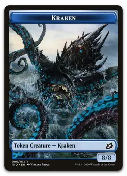 Kraken Token #6 (NM) Ikoria IKO Magic MTG - Image 1