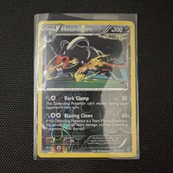 Pokemon Houndoom 56/101 Plasma Blast Rare Reverse Holo Stage 1 100 HP Card - Image 1