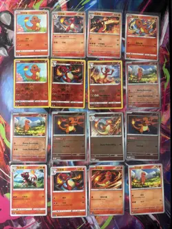 Pokemon 16 Card Lot nm Charmander Charmeleon HOLO And Non Hits Only B33 - Image 1
