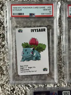 1998 KFC Pokemon Gem Mint Complete 7 Card Set 🔥 Nintendo RARE - Image 2