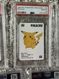 1998 KFC Pokemon Gem Mint Complete 7 Card Set 🔥 Nintendo RARE - Image 4