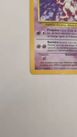 Pokemon TCG Mewtwo Base Set Holo Rare Card 10/102 Vintage LP - Image 5
