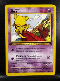 Pokemon | Abra 49/82 | 1st Edition | Team Rocket | LP-NM - Image 1