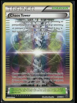 Pokemon - Chaos Tower 94/124 Fates Collide Reverse Holo LP+ - Image 1