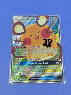 Dedenne GX - 195a/214 - Rare Ultra Unbroken Bonds - Pokemon - LP - Image 3