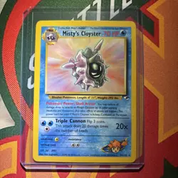 Pokemon TCG Misty's Cloyster Gym Heroes 29/132 Rare WOTC LP-NM - Image 1