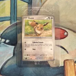 SEALED Eevee 133/165 POKEMON TOGETHER STAMP Poke Post 151 Promo - Image 1