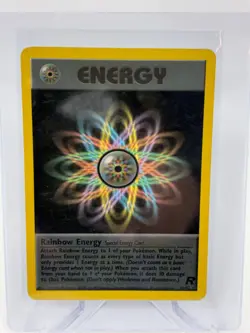 Pokemon RAINBOW ENERGY 80/82 Rare LP Team Rocket Non-Holo - Image 1