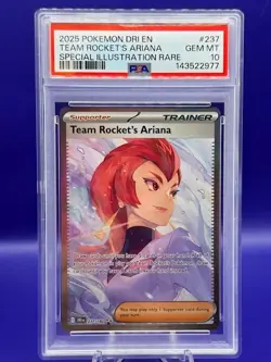 Pokemon Team Rockets Ariana Special Illustration Rare Destined Rivals 237 PSA 10 - Image 1