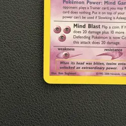 Pokemon TCG Slowking 14/111 Neo Genesis Unlimited Holo Rare - MP - Image 5