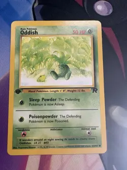 Pokemon TCG Oddish Team Rocket 63 Regular 1st Edition Common - Image 1