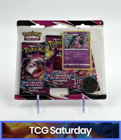 POKEMON FUSION STRIKE 3 PACK BLISTER ESPEON PROMO FACTORY SEALED - Image 1