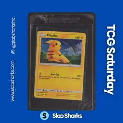 2017 POKEMON SHINING LEGENDS #28/73 PIKACHU COSMOS HOLO - Image 1
