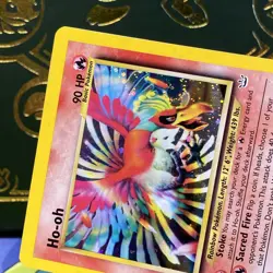 2001 Pokemon TCG Ho-Oh Neo Revelation Holo SWIRL 7/64 Rare NM/LP+ - Image 3