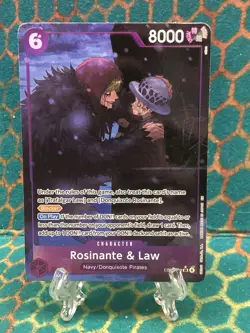 One Piece Card Game Rosinante & Law Alternate Art EB04-038 SR English - Image 1