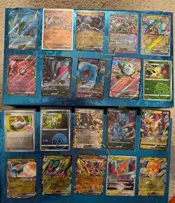Pokemon 20 Card Lot Nm V Max Mega Amazing Ex HOLO Rare Hits Only See Pics - Image 1
