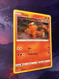 Tepig SWSH172 Cosmos Holo Pokemon SWSH: Sword & Shield Promo Cards NM - Image 2