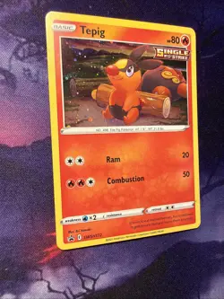 Tepig SWSH172 Cosmos Holo Pokemon SWSH: Sword & Shield Promo Cards NM - Image 5