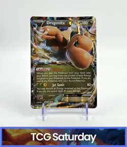 2014 POKEMON XY PROMO #74/11 DRAGONITE EX JUMBO CARD - Image 1