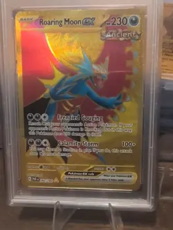 2023 Pokemon Par en Roaring Moon EX Hyper Rare Card PSA 9 - Image 4