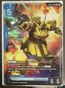GUNDAM CARD GAME GD03-002 THE-O (LR) FOIL CARD - STEEL REQUIEM - Image 1