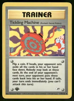 Pokemon Cards Tickling Machine 119/132 Unlimited Gym Heroes Uncommon LP - Image 1